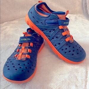 Stride Rite Kids' Blue and Orange Water Shoes